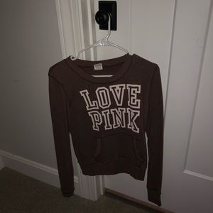 pink sweatshirt